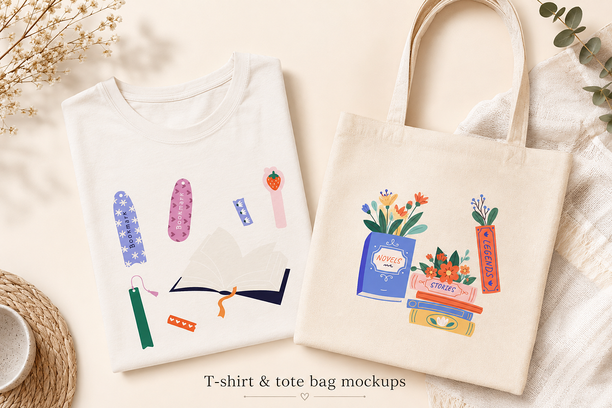 Books & Bookmarks, an Education Illustration by Anna Studio (Photo 4 of 11)