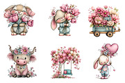 Whimsical Spring Clipart, an Illustration by CreationArt (Thumbnail 4 of 7)