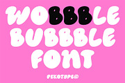 Wobbble - Bubble Display Font, a Font by Pekotype (Thumbnail 2 of 12)