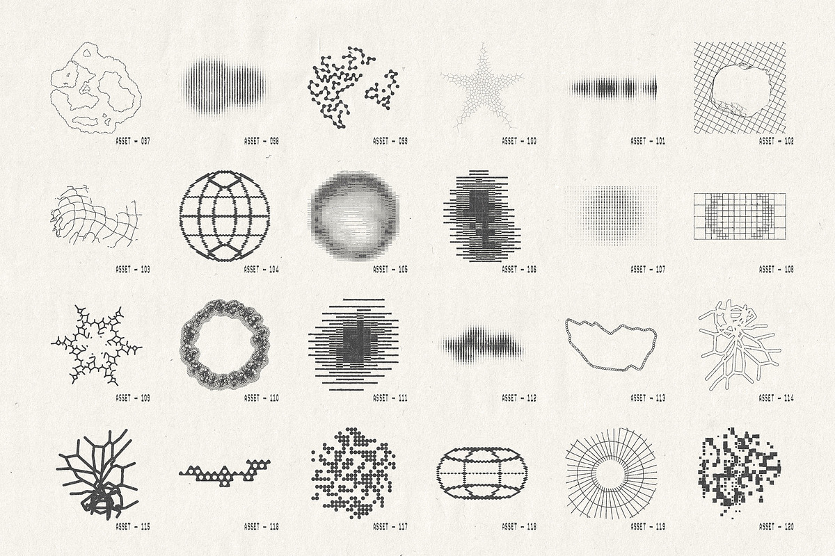 Geometric Interference Collection, an Object Graphic by Vanzyst (Photo 11 of 12)
