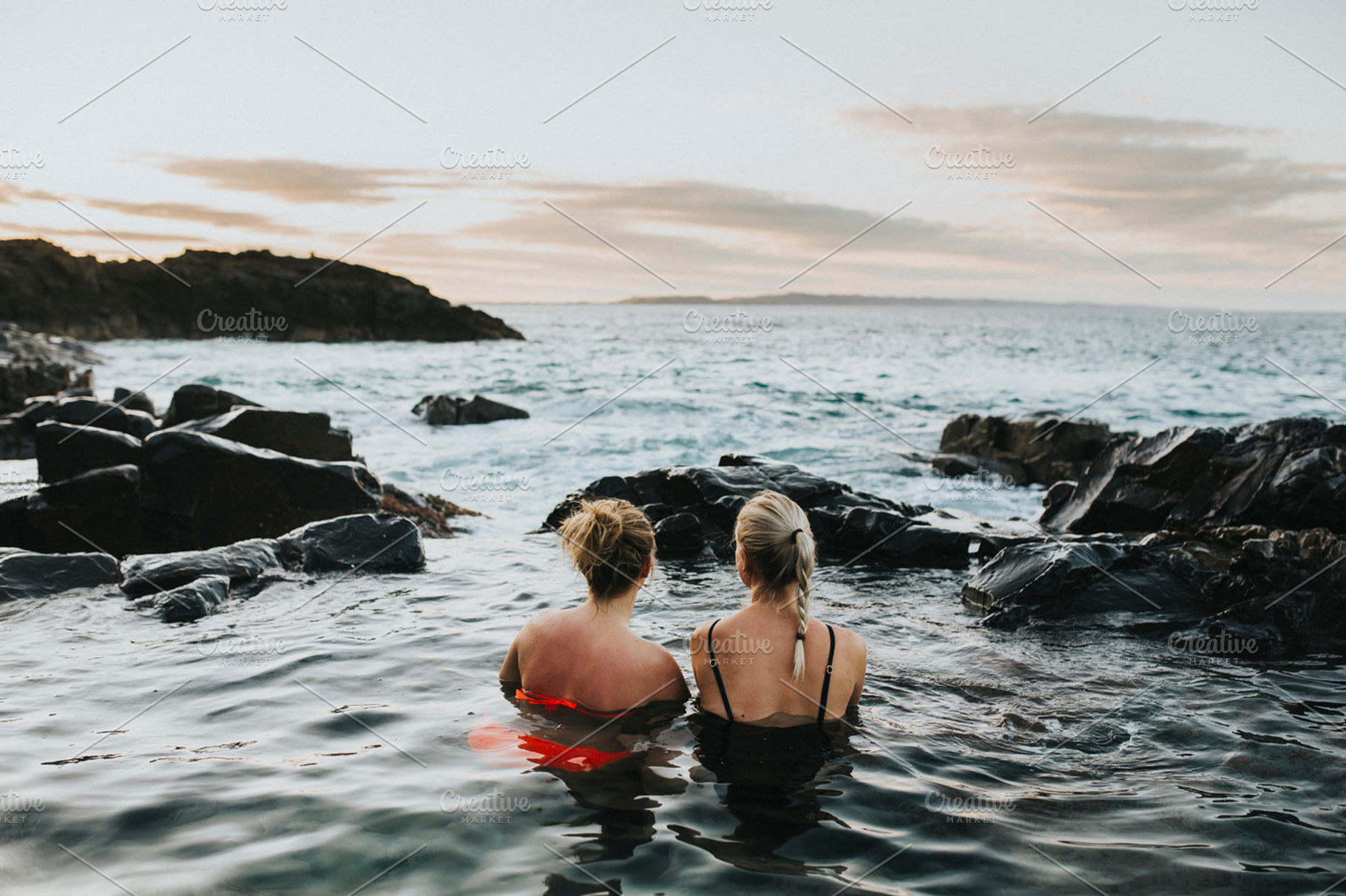 Beautiful girls in a Rock Pool, a Photo by Heart Visuals