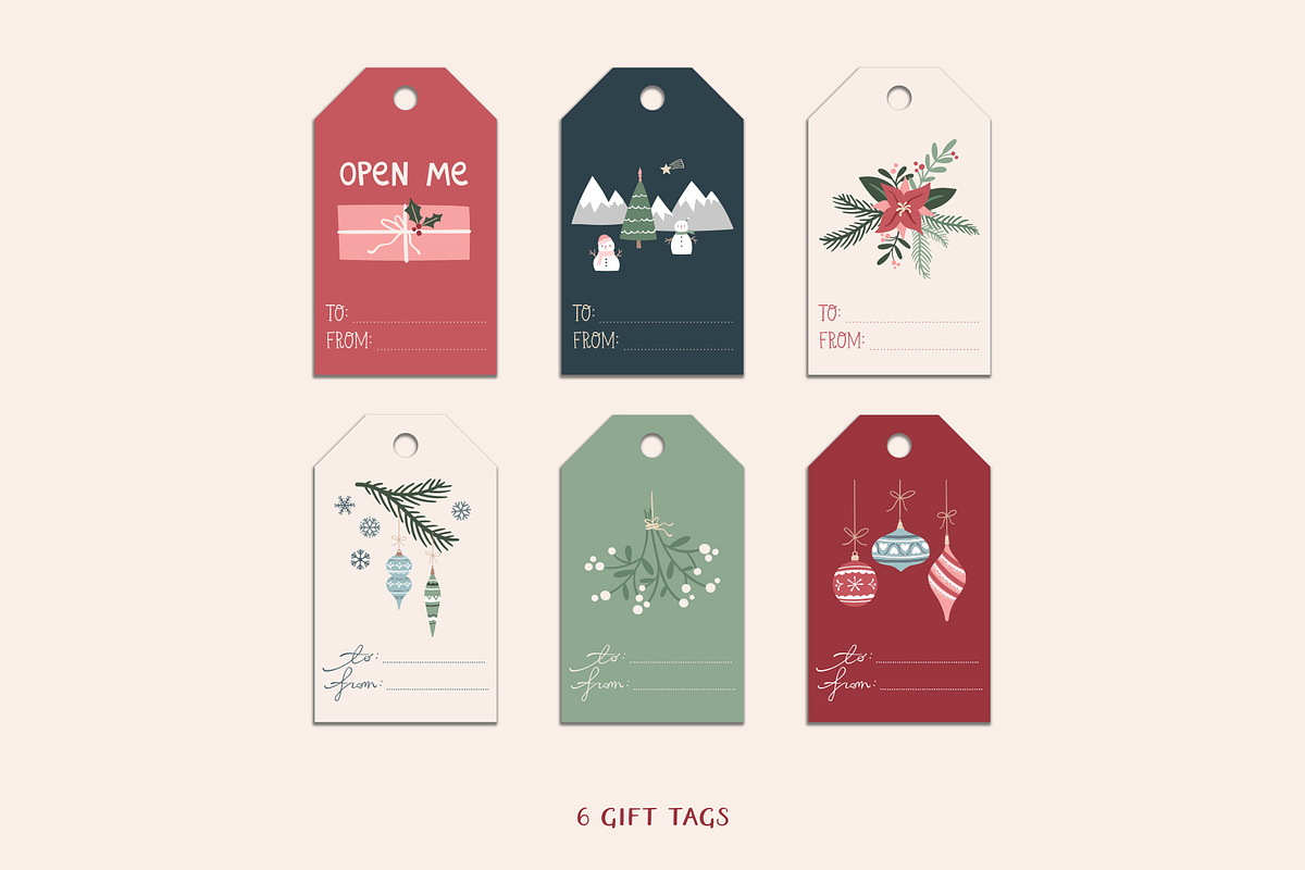 Jolly Christmas Illustrations Set, a Seasonal Illustration by Ola_Mazur (Photo 6 of 8)