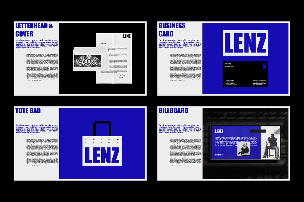 LENZ | Brand Guidelines Template, a Branding & Logo Template by shaondesigns (Photo 9 of 9)