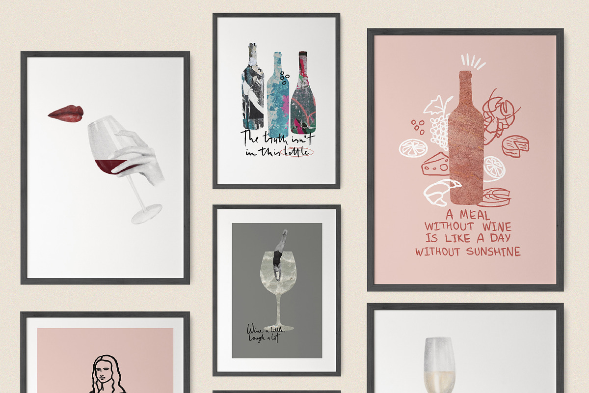 Winetastic. Collage & Illustrations, an Object Graphic by AnMark (Photo 5 of 12)