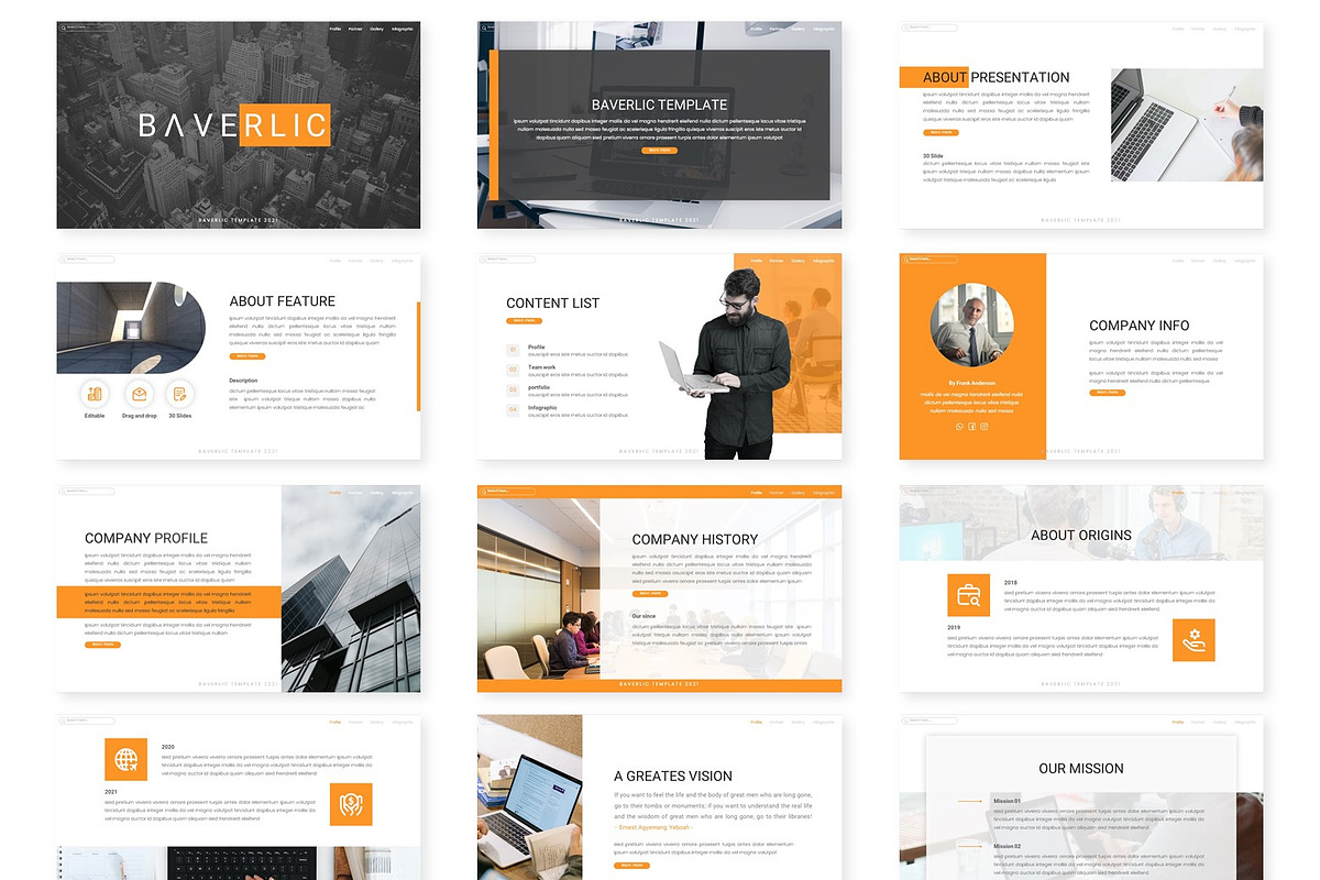 Baverlic - Powerpoint Template, a Presentation Template by inspirasign (Photo 2 of 4)