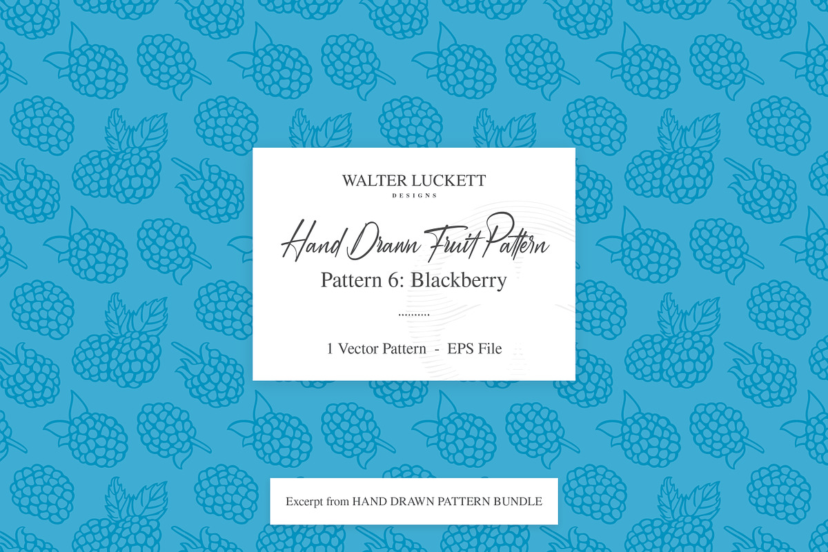Hand Drawn Fruit - Pattern 6, a Pattern Graphic by Walter Luckett Designs (Photo 1 of 4)
