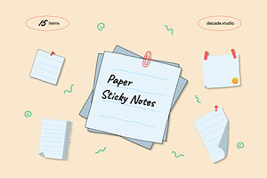 Paper Sticky Notes Graphic