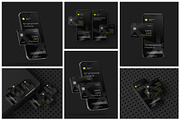 Bank Card with iPhone Mockup Set, an iPhone Mockup by mockupatelier (Thumbnail 2 of 9)