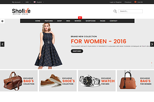 Shofixe - ECommerce Fashion Template