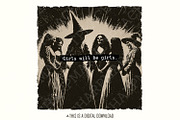 Halloween Witch PNG, Girls will be, an Illustration by SharpMarketplace (Thumbnail 1 of 9)