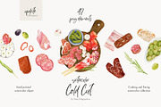 Watercolor Food BUNDLE, a Food Illustration by NiKO (Thumbnail 11 of 25)