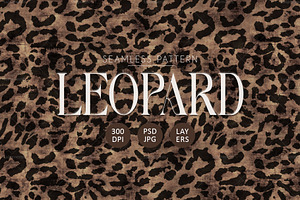 Vintage Leopard Print Seamless