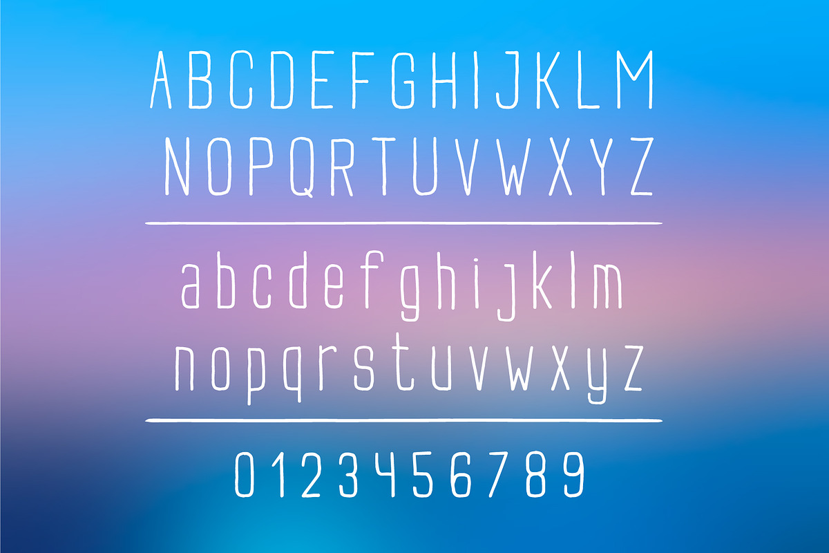 Buxton, handwritten font preview 2