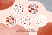 Terracotta Watercolor Shapes, a Texture Graphic by kilaniants (Thumbnail 5 of 14)