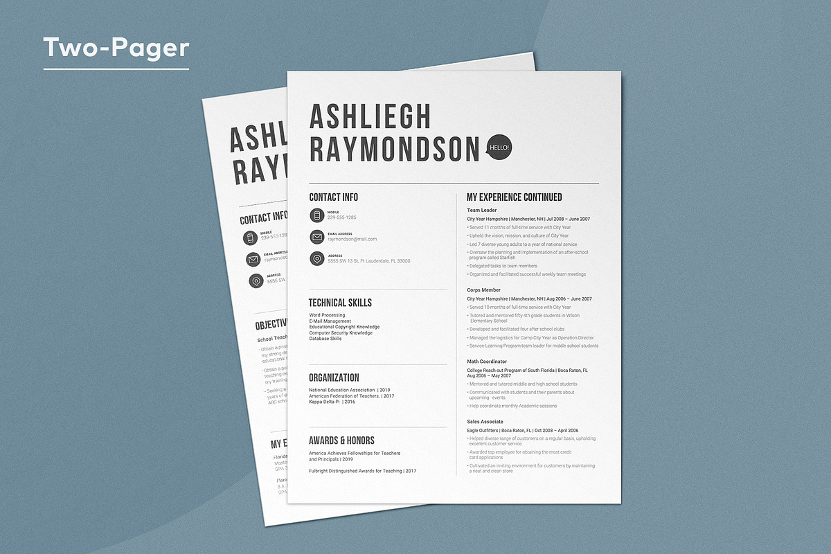 Lithy | Modern Bold | Resume, a Resume Template by Resumodo (Photo 2 of 8)