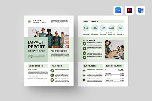 Impact Report | Canva, MS Word, Indd preview 6