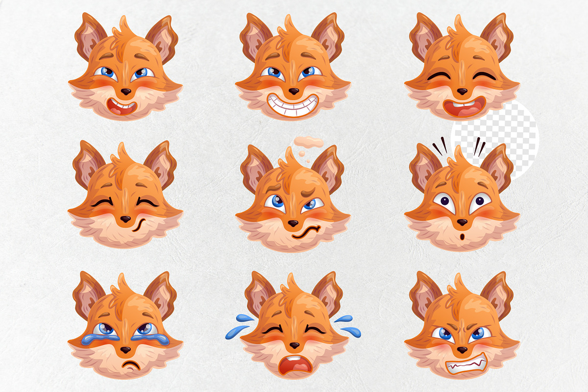 Fox character. Vector clipart, an Animal Illustration by VaraNa Art