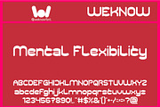 Flowing Thought font, a Sans Serif Font by weknow (Thumbnail 3 of 8)