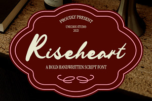 Riseheart – Handwritten Script Font