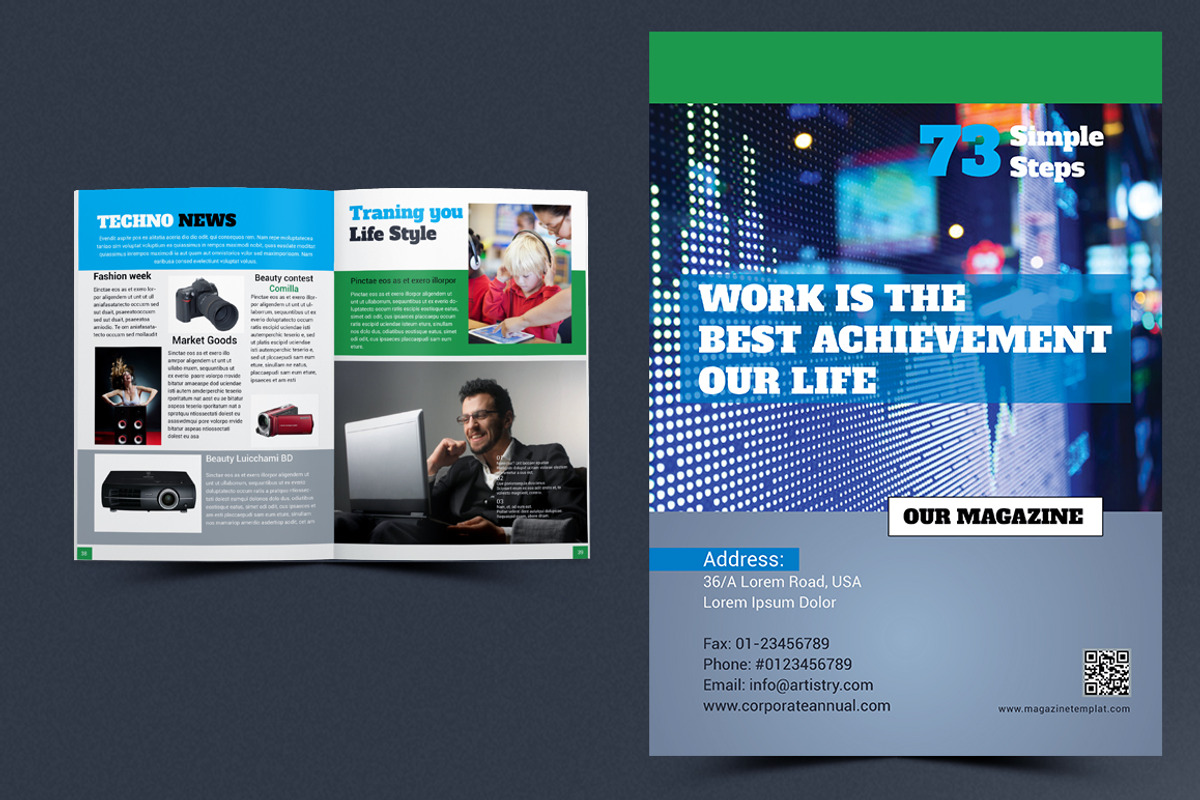 Magazine Template, a Magazine Template by artico (Photo 7 of 7)