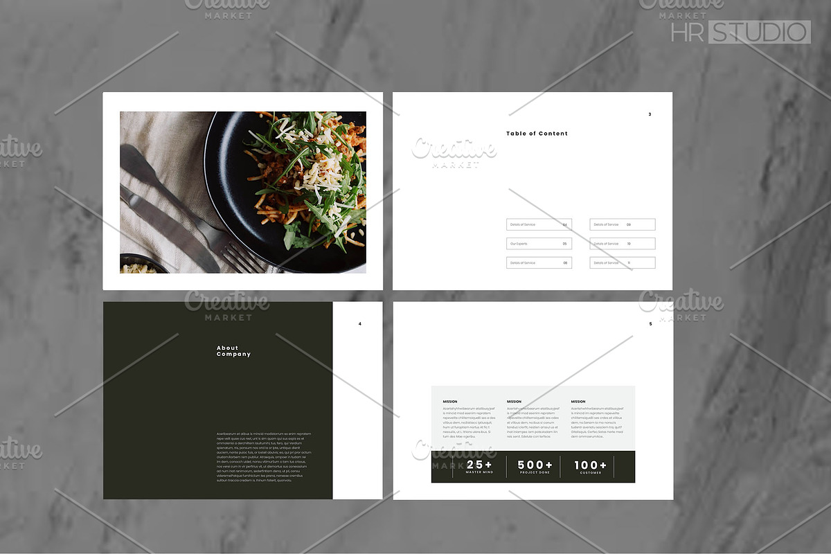 Project Proposal  |  Adobe InDesign, a Brochure Template by HR Studio (Photo 2 of 8)