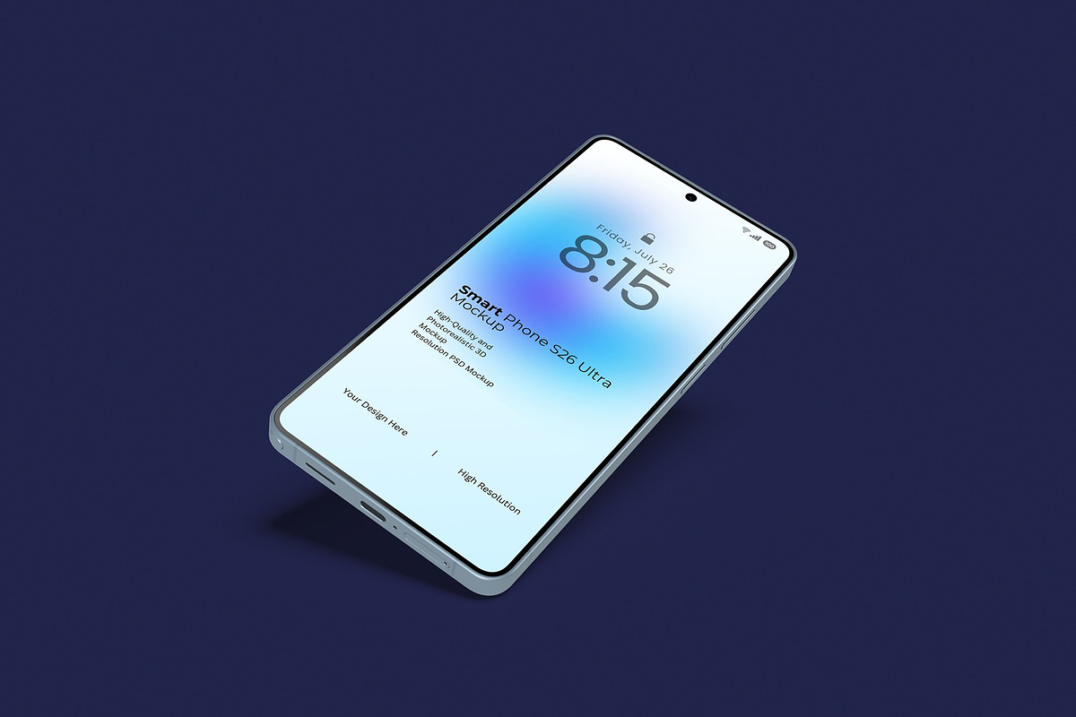 Samsung S26 Ultra Mockup Set 1, an Android Mockup by DSNA Mockup (Photo 6 of 8)