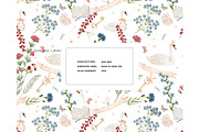 Swan Quilt Floral Patchwork pattern, a Pattern Graphic by Milatoo (Thumbnail 3 of 4)