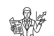 42 Tiny Business Startup Icon Set, an Outline Icon by adenpinkstore (Thumbnail 4 of 12)