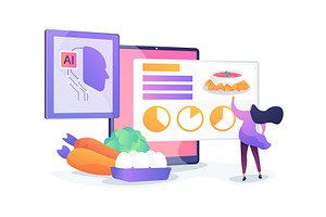 AI Dietary Recommendation App, an Illustration by Visual Generation