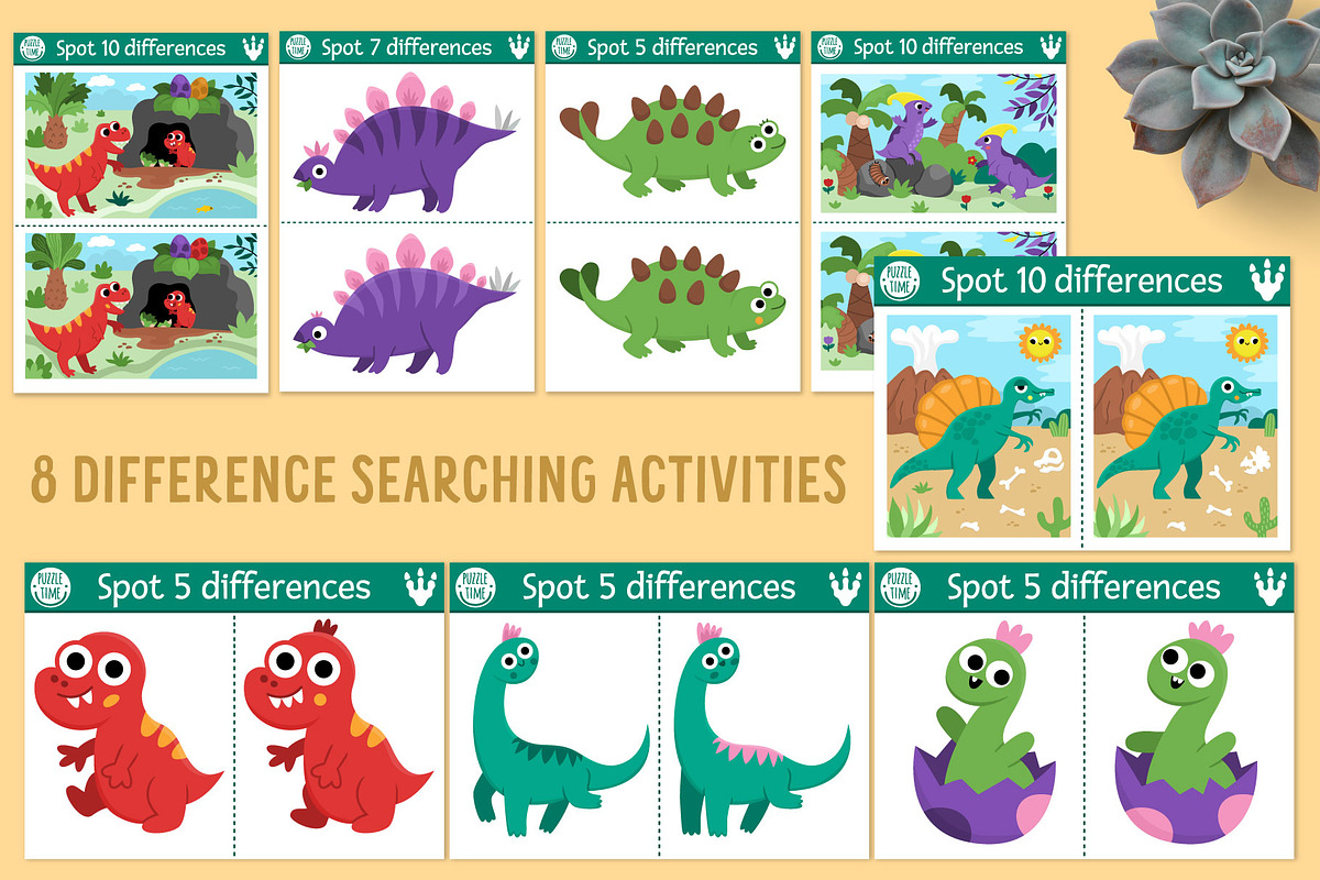 Dinosaur games and activities, an Education Illustration by Lexi Claus (Photo 9 of 15)