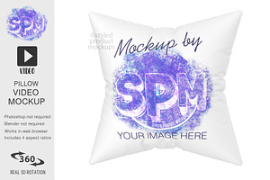 Animated Pillow Video Mockup