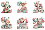 Birthday Character Tshirt Clipart, a Seasonal Illustration by CreationArt (Thumbnail 5 of 5)