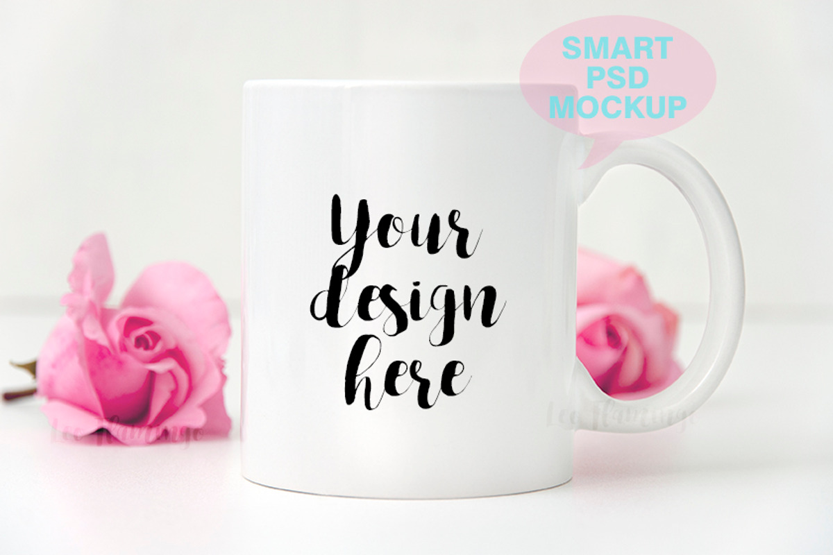 White coffee mug mockup template cup, a Cups & Container Mockup by Leo Flo Mockups (Photo 1 of 5)