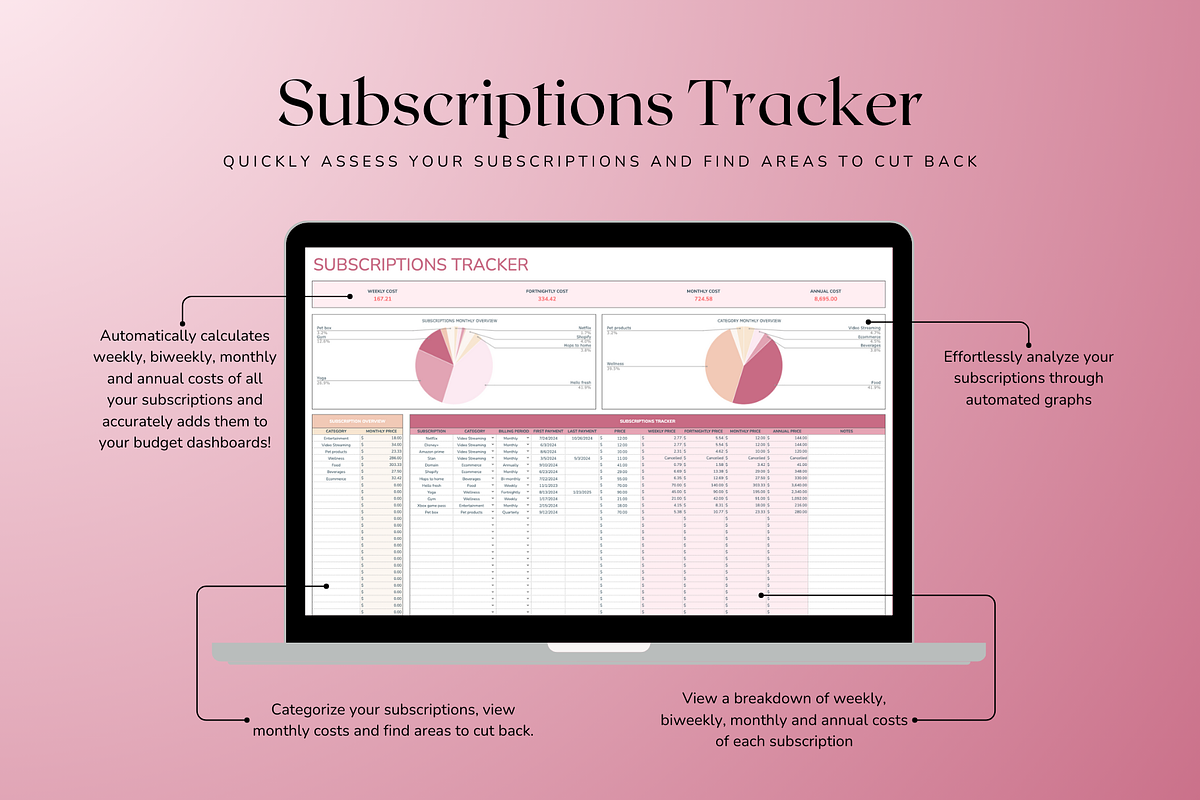 Ultimate Monthly Budget - Red, a Templates & Theme by The Creative Plans co (Photo 7 of 10)