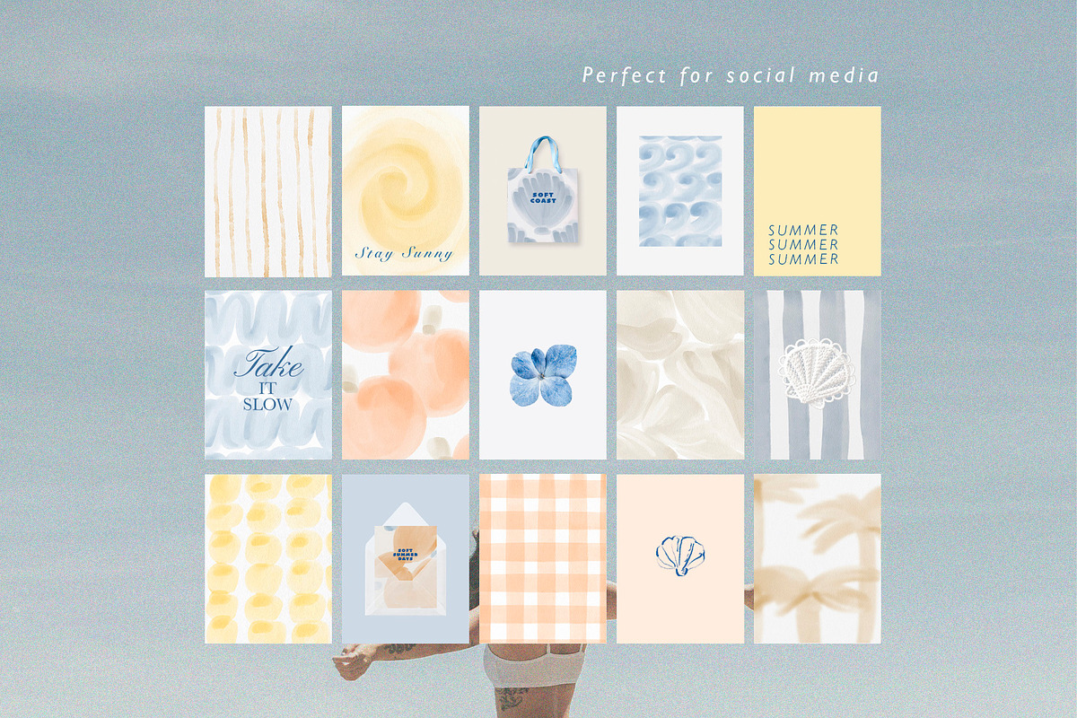 Soft Coast Watercolor Backgrounds, a Background Graphic by Eva Gentle (Photo 8 of 10)
