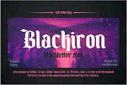 Blackiron - Blackletter Font, a Blackletter Font by madeDeduk (Thumbnail 1 of 6)