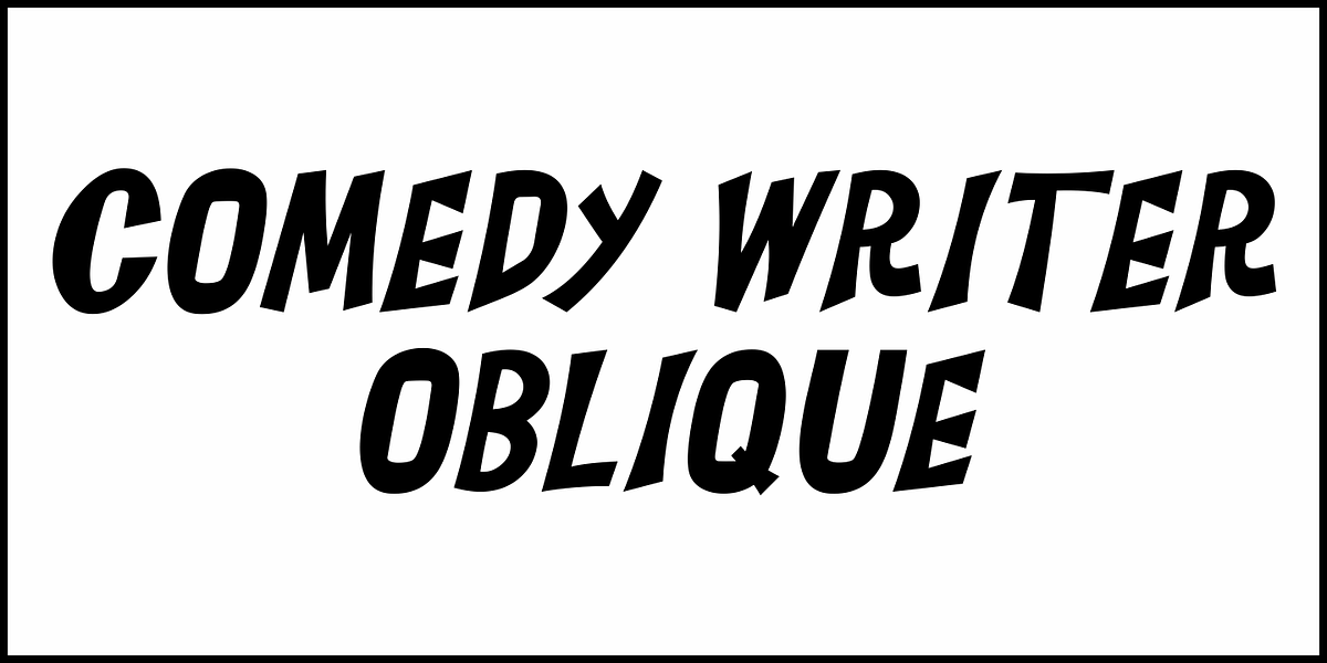 Comedy Writer JNL, a Sans Serif Font by Jeff Levine Fonts (Photo 4 of 5)