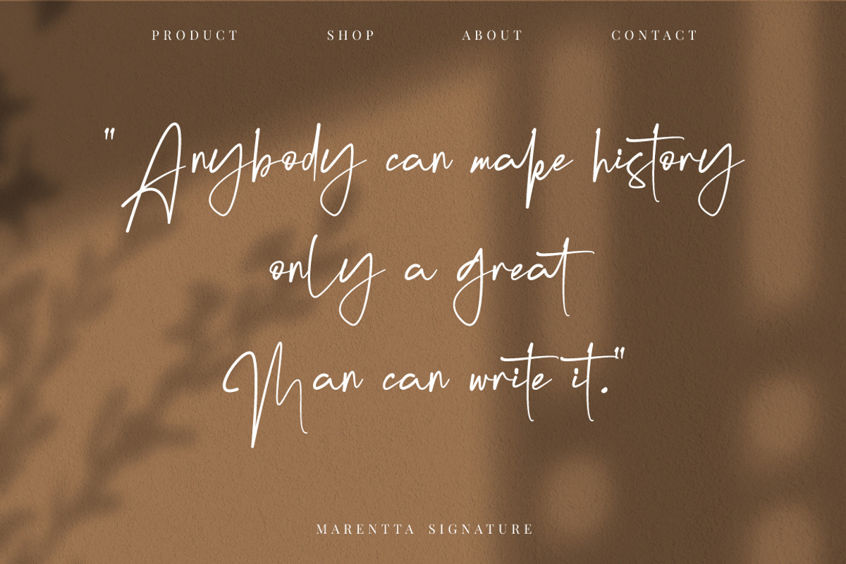 Marentta Signature Business Font, a Script Font by KennedyStudio (Photo 7 of 10)