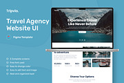 Tripvia - Travel Agency Website, an UI Kit Template by peterdraw (Thumbnail 1 of 7)