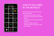 Neon Instagram Quotes Bundle, a Social Media Template by SunshineStudioBoutique (Thumbnail 3 of 6)