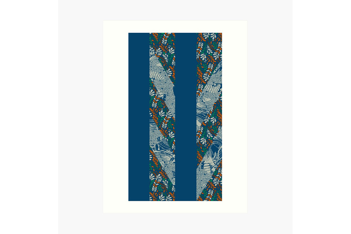 Edge of Botanica – Multi-Stripe, a Texture Illustration by kraalikaacreations (Photo 5 of 11)