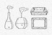 Essential oil jars and bottles, a Healthcare Illustration by Chelovector (Thumbnail 3 of 3)