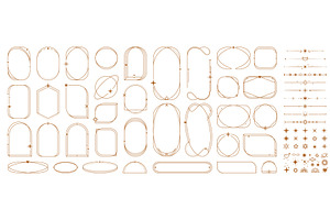 Celestial frames, aesthetic borders, a Decorative Illustration by Vector Tradition