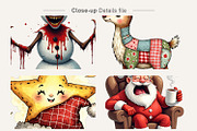 Whimsical Holiday Watercolor Clipart, an Illustration by Artnoy (Thumbnail 4 of 8)