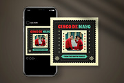 Cinco De Mayo Greeting Card, a Card Template by graphicook (Thumbnail 4 of 4)