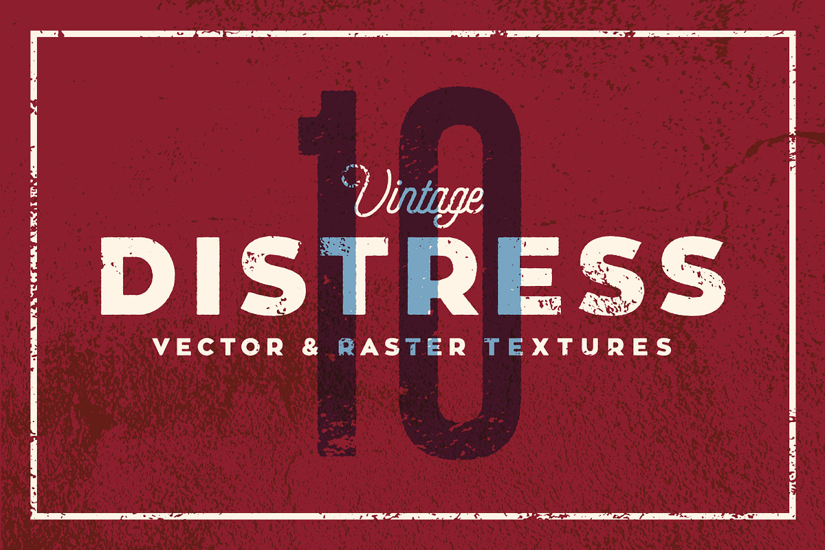 Vintage Distress Textures (10 Pack), a Texture Graphic by tanner puzio. (Photo 1 of 3)