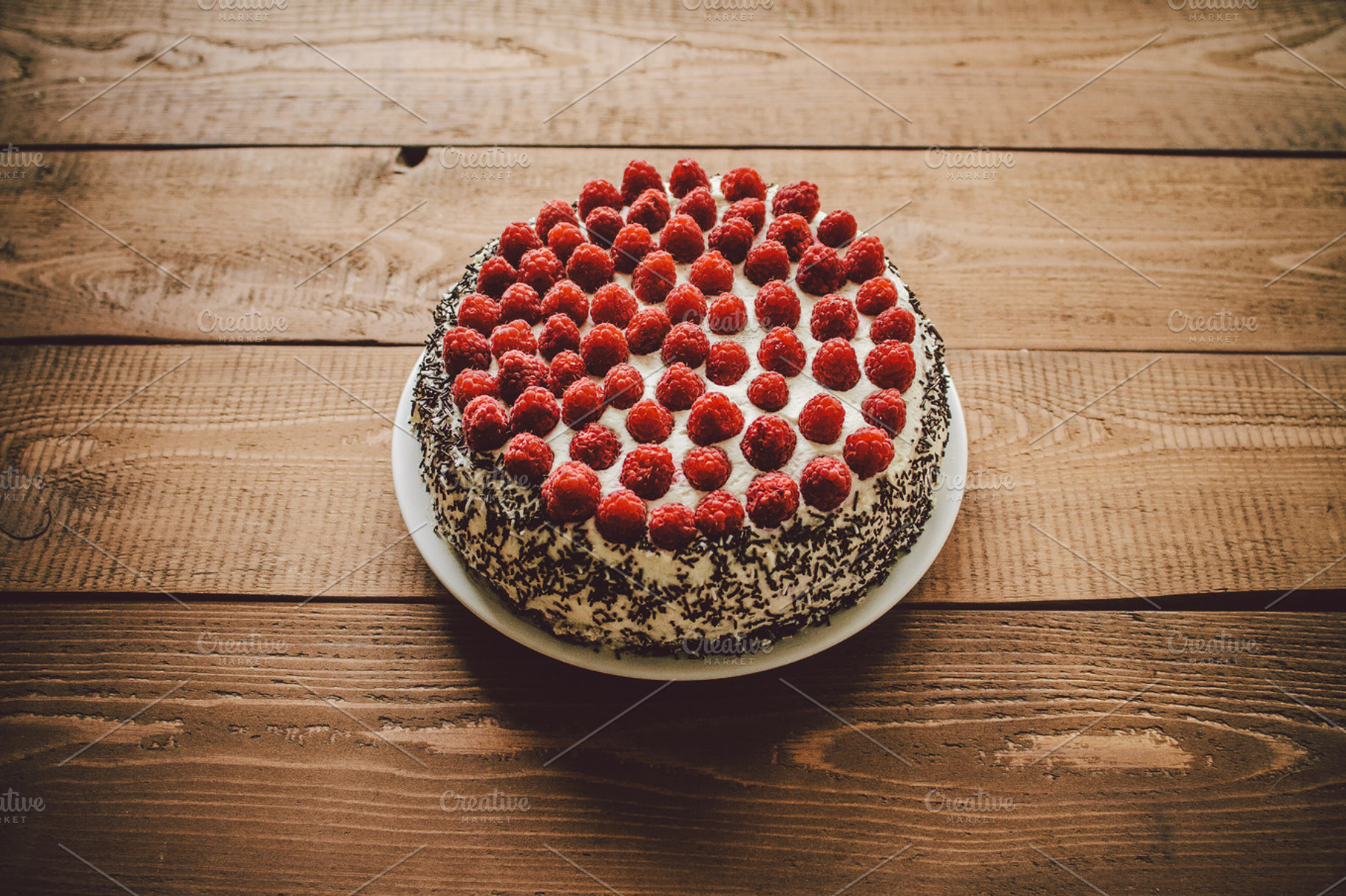 Cake 1 Featuring Raspberry Raspberries And Birthday