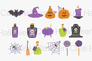 Cute Halloween Illustrations, an Object Graphic by Spesifikstd (Thumbnail 2 of 3)