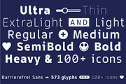 TYPEFACE Barrierefrei Sans 9 Styles, a Sans Serif Font by Typo Graphic Design (Thumbnail 1 of 8)
