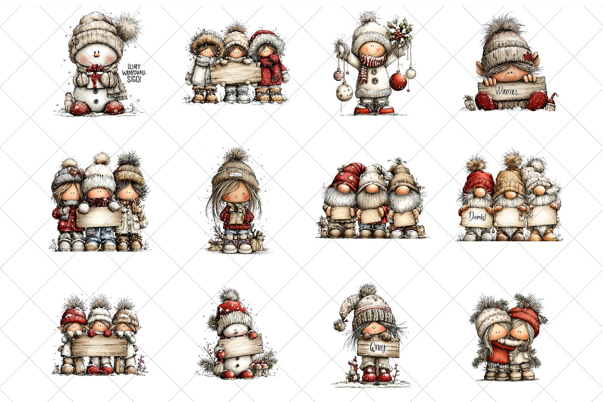 Whimsical Geese Clipart Bundle, an Illustration by SinaCreation (Photo 2 of 7)